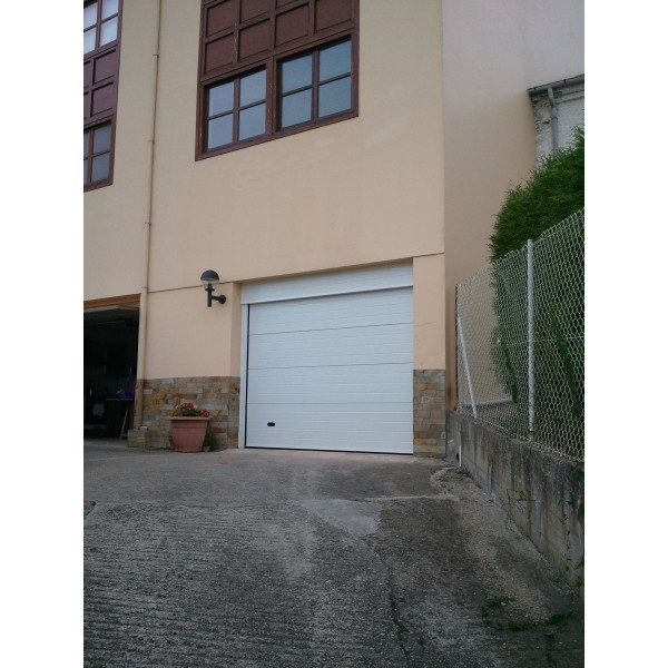 Puerta sectorial residencial RAL 9003.